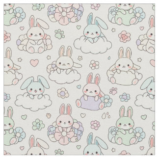 Happy Kawaii Bunny Stoff