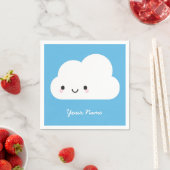 Happy Kawaii Cloud Serviette (Beispiel)