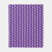 Happy Kawaii Ghost with Skull Balloon Fleecedecke (Vorderseite)