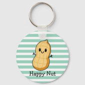 Happy Kawaii Peanut Cartoon - Niedliche Lächelnuss Schlüsselanhänger (Rückseite)
