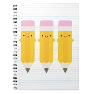 Happy Kawaii Pencils Notizblock