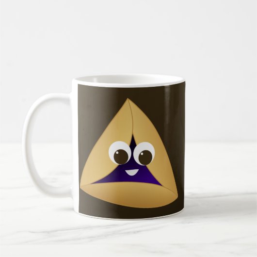 Happy Kawaii Prune Hamentashen Kaffeetasse (Links)