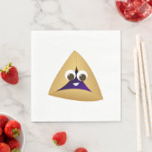 Happy Kawaii Prune Hamentashen Serviette (Beispiel)