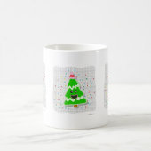 Happy Kawaii Style Christmas Tree Cartoon Kaffeetasse (Mittel)