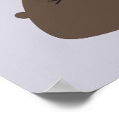 Happy Kawaii Vulkan Poster (Ecke)