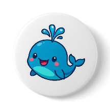 Happy Kawaii Whale Sticker - Niedlicher Ocean Frie