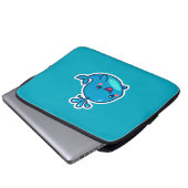 Happy Kawaii Whale Sticker - Niedlicher Ocean Frie Laptopschutzhülle (Vorne Knopf)