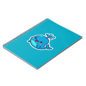 Happy Kawaii Whale Sticker - Niedlicher Ocean Frie Notizblock (Linke Seite)