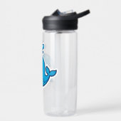 Happy Kawaii Whale Sticker - Niedlicher Ocean Frie Trinkflasche (Links)