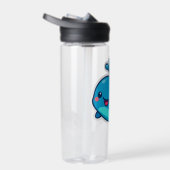 Happy Kawaii Whale Sticker - Niedlicher Ocean Frie Trinkflasche (Rechts)