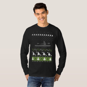 Happy Kayaking Ugly Kayak Weihnachtswitz T-Shirt