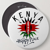Happy Kenya Place Button (Vorne & Hinten)