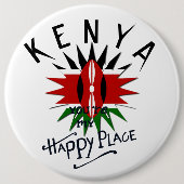 Happy Kenya Place Button (Vorderseite)