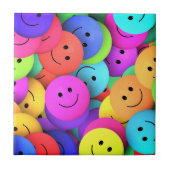 Happy Keramik Tile Lächeln Fliese (Vorderseite)
