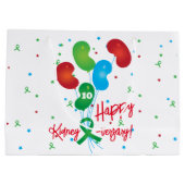 Happy Kidney-Jubiläum Große Geschenktüte (Rückseite)