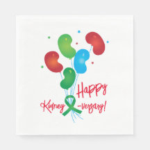 Happy Kidney-Jubiläum Papier Napkin