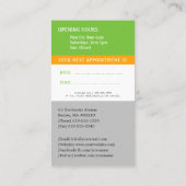 Happy Kids and Tooth | Pädiatrische Zahnärztin Visitenkarte (Rückseite)