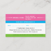 Happy Kids and Tooth | Pädiatrische Zahnärztin Visitenkarte (Rückseite)