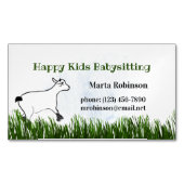 Happy Kids Babysitting Magnetische Visitenkarte (Vorderseite)