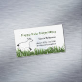 Happy Kids Babysitting Magnetische Visitenkarte (Beispiel)