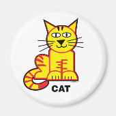 Happy Kids Cat Magnet (Vorne)