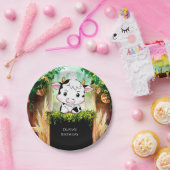 Happy Kids Cow Geburtstag Pappteller (Party)