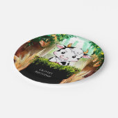 Happy Kids Cow Geburtstag Pappteller (Schrägansicht)