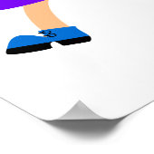 Happy Kids Faith Pray Niedlicher Cartoon Ausdrucks Poster (Ecke)