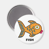Happy Kids Fish Magnet (Vorderseite/Rückseite)