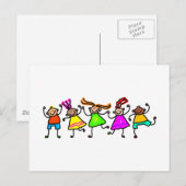 Happy Kids Postkarte (Vorne/Hinten)