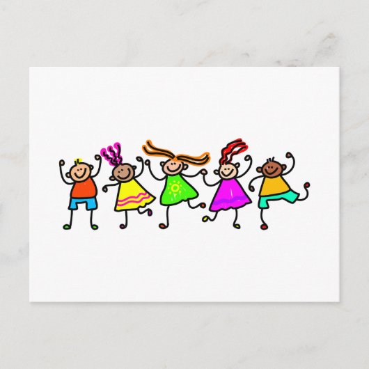 Happy Kids Postkarte (Vorderseite)