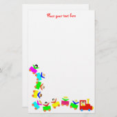 Happy Kids Train Briefpapier (Vorne/Hinten)