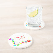 Happy Kids Train Getränkeuntersetzer (Seite)