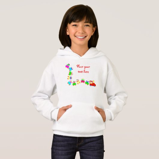 Happy Kids Train Hoodie (Vorne ganz)