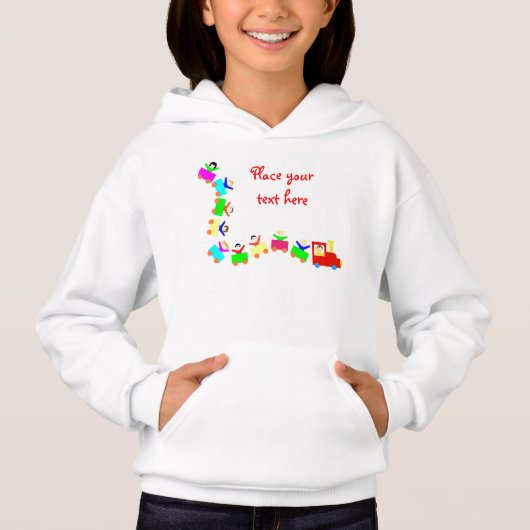 Happy Kids Train Hoodie (Vorderseite)