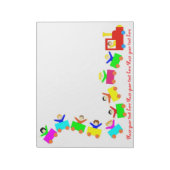 Happy Kids Train Notizblock (Rotiert)