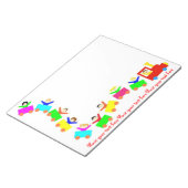 Happy Kids Train Notizblock (angewinkelt)