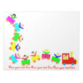 Happy Kids Train Notizblock (Vorderseite)