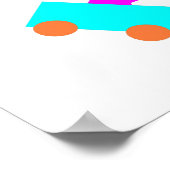 Happy Kids Train Poster (Ecke)