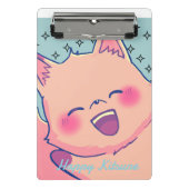 Happy Kitsune Mini Klemmbrett (Vorderseite)