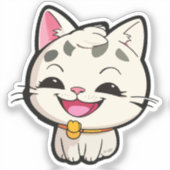 happy kitten aufkleber (Vorderseite)