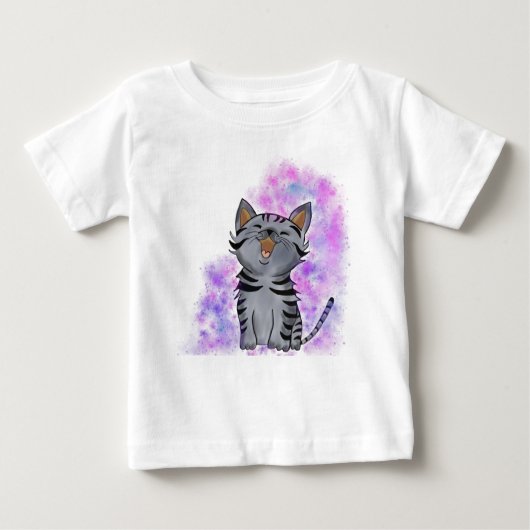 Happy Kitten Baby T-shirt (Vorderseite)