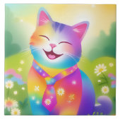 Happy Kitten Decorative Tile Fliese (Vorderseite)