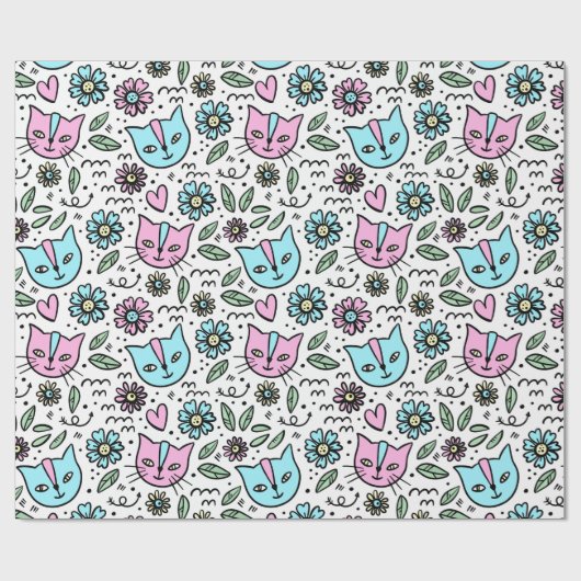 Happy Kittens Geschenkpapier (Flach)