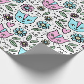 Happy Kittens Geschenkpapier (Ecke)