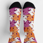 Happy Kittens Lesbian Pride Socken (Oben)