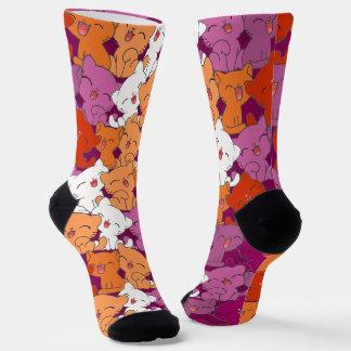 Happy Kittens Lesbian Pride Socken