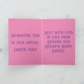 Happy Kittens Ostersonne Custom Card Dankeskarte (Innenseite)