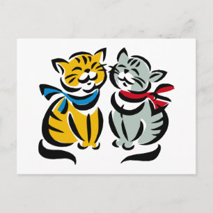 Happy Kittens Postkarte