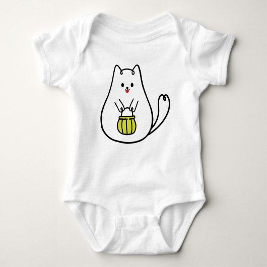 Happy Kitty Baby Bodysuit Baby Strampler (Vorderseite)